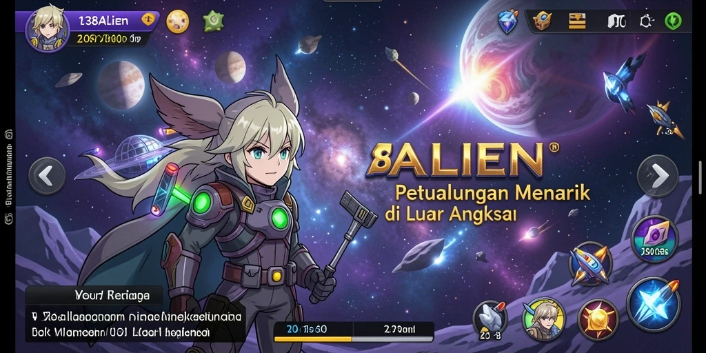 Tampilan gameplay 138ALIEN dengan karakter anime yang menarik.
