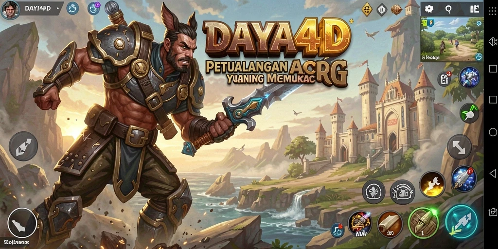 Tangkapan layar menunjukkan pertarungan epic dalam DAYA4D.