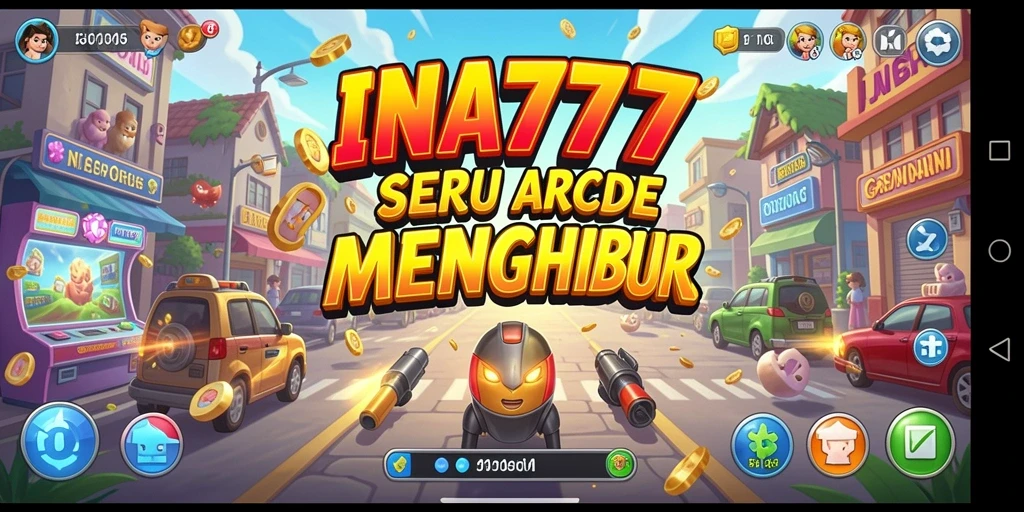 Tampilan screenshot utama INA777 menunjukkan aksi seru dari gameplay Arcade.