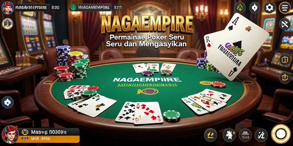 Tampilan menarik saat bermain Poker di NAGAEMPIRE.