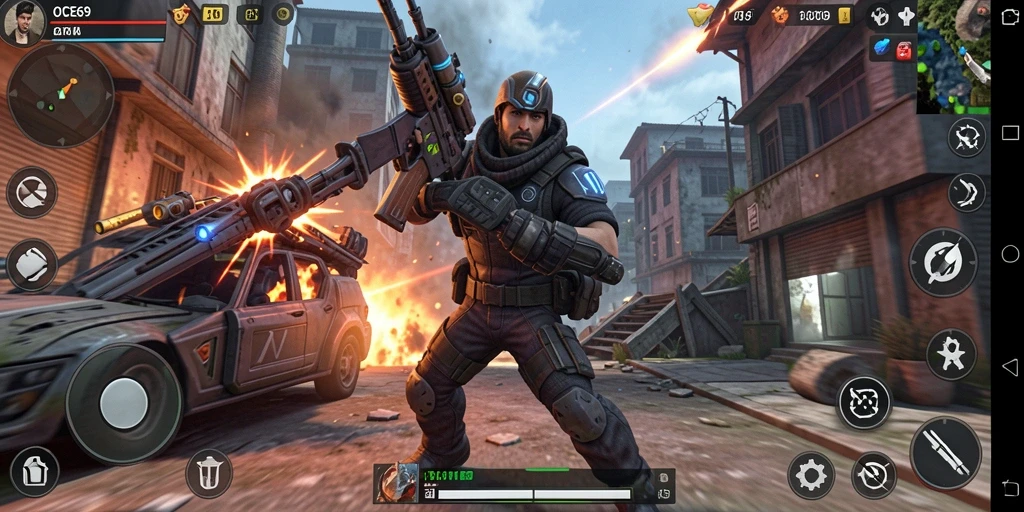 Tampilan gameplay OCE69 yang dinamis dan penuh aksi.