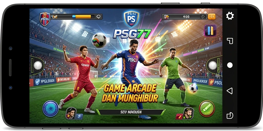 Tampilan gameplay seru PSG77 yang memukau dan penuh warna.