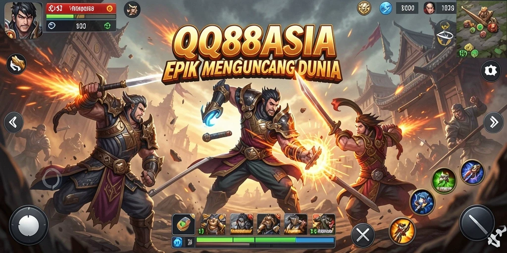 Gameplay mendebarkan di arena pertarungan QQ88ASIA.