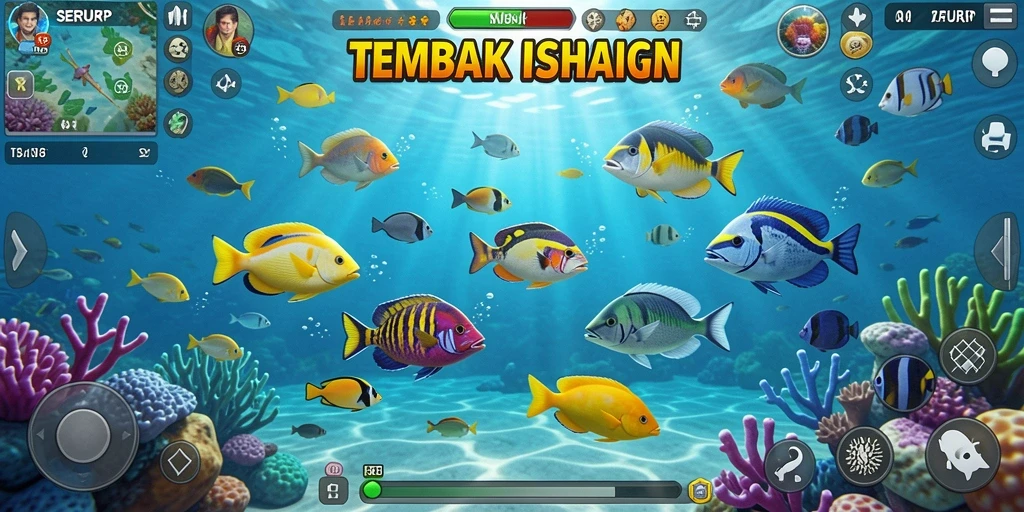Tampilan menakjubkan dari gameplay Tembak Ikan SERURP.
