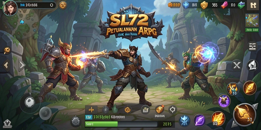Tampilan gameplay menarik dari SL72 dengan pertarungan ARPG yang seru.