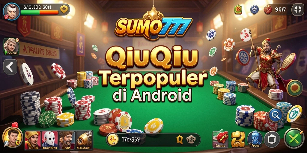 Tampilan gameplay seru dalam permainan QiuQiu SUMO777.