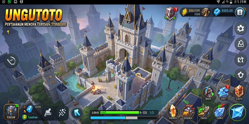 Tampilan gameplay UNGUTOTO menampilkan strategi Tower Defense yang mendebarkan.
