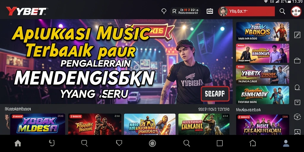 Tampilan gameplay YYBET menunjukkan pengalaman musik yang interaktif dan penuh warna.